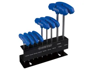 Набір Torx 9 одиниць (Т10-Т50) Т-подібні подовжені (уп.9) на металевій пвдставці №1