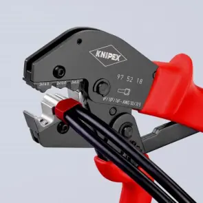 Пресс-клещи для опрессвки кабельных наконечников (0.25-6.0 мм²), L-250 мм №3