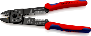 Кліщі для опресування, різання та зачистки 230мм KNIPEX 97 21 215 SB, фосфатовані №2