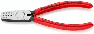 Інструмент для обтиску контактних гільз 0,25-2,5мм.кв., 145мм KNIPEX 97 61 145 F, фосфатований №1