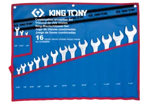 Набір ключів комбі 16 шт. в чохолі із терилену KING TONY №1