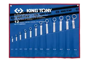 Набір накидних ключів 6-32 мм 12 одиниць в чохолі із терилену KING TONY №1