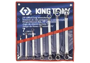 Набор накидных ключей KING TONY 1/4"-9/8", 7 шт. 1707SR №1