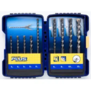Набор буров SDS Plus SPDH 10шт. в кейсе / 5/5.5/6.0 x110мм, 5.5/6/8/10/12 x160мм №1