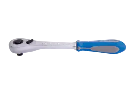 Трещотка 1/4", 90 зубцов, флажковая с кнопкой. IP51.