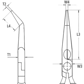 Плоскі круглогубці з ріжучими крайками KNIPEX 26 21 200 №4