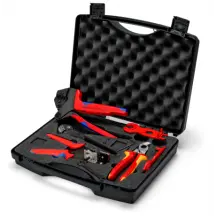 Валіза інструментальна для фотогальваніки KNIPEX, 97 91 04 V01, для сонячного роз'єму MC4 (багатоконтактний), укомплектована