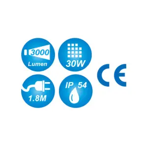 Переносной прожектор с ручкой 3000 lumen COB LED KING TONY №3