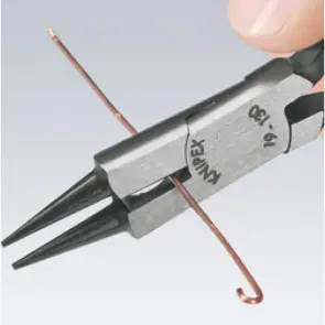 Круглогубці з ріжучою кромкою діаметр 2,2мм, 130мм KNIPEX 1901130, фосфатовані №3