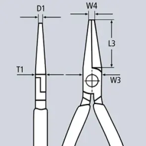 Круглогубці 125мм KNIPEX 22 01 125 №4