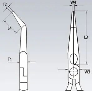 Плоские круглогубцы с режущими кромками 26 22 200 №2