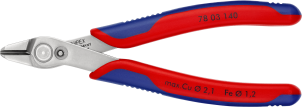 Кусачки Electronic Super Knips XL, діаметр 2,1мм, 140мм KNIPEX 78 03 140 SB (в блістері) №1
