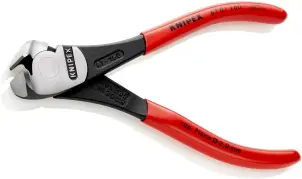 Кусачки торцеві (кліщі) особливої потужності, діаметр 4,5мм KNIPEX 67 01 160 SB, фосфатовані №2