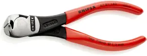 Кусачки торцевые (клещи) особой мощности, диаметр 4,0мм KNIPEX 67 01140, фосфатированные №1