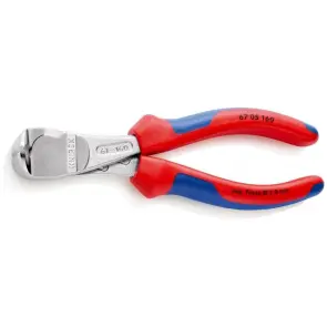 Кусачки торцеві (кліщі) особливої потужності, діаметр 4,5мм KNIPEX 67 05 160, хромовані №1