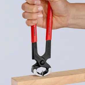 Кусачки-молоток (кліщі) для підковування коней, 25,5мм KNIPEX 55 00 300, фосфатовані №5