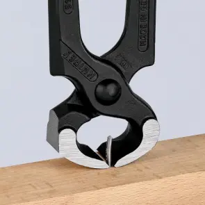 Кусачки-молоток (кліщі) для підковування коней, 25,5мм KNIPEX 55 00 300, фосфатовані №6