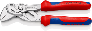 Кліщі переставні-гайковий ключ, губки з насічками Ø27мм KNIPEX 86 05 150 S02, хромовані №1