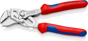 Кліщі переставні-гайковий ключ, губки з насічками Ø27мм KNIPEX 86 05 150 S02, хромовані №2