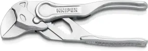 Кліщі переставні-гайковий ключ, діаметр 21мм KNIPEX 86 04 100 BK, хромовані №1