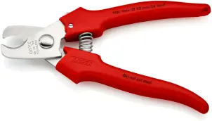 Ножиці для різання кабелів, діаметр 10мм / 24мм,кв,, 165мм KNIPEX 95 05 165 SB, хромовані №2