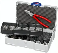 Набор кабельных наконечников для опрессовки KNIPEX 97 90 05, пластиковая коробка