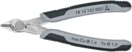 Кусачки Electronic Super Knips, діаметр 1,6мм, 140мм KNIPEX 78 13 125 ESD