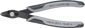 Кусачки Electronic Super Knips XL, діаметр 2,1мм, 140мм KNIPEX 78 61 140 ESD SB