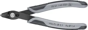 Кусачки Electronic Super Knips XL, діаметр 2,1мм, 140мм KNIPEX 78 61 140 ESD SB №1