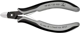 Прецизионные кусачки боковые для электроники KNIPEX 79 02 125 ESD купить в Киеве