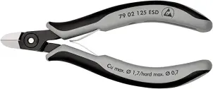 Прецизійні кусачки бокові для електроніки KNIPEX 79 02 125 ESD №1
