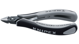 Прецизійні кусачки бокові для електроніки KNIPEX 79 42 125 ESD купити в Україні