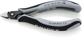 Прецизійні кусачки бокові для електроніки KNIPEX 79 42 125 Z ESD