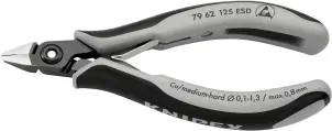 Прецизійні кусачки бокові для електроніки KNIPEX 79 62 125 ESD №1