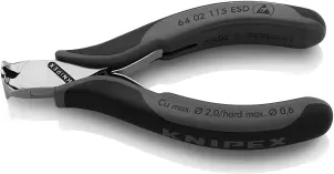 Кусачки торцеві для електроніки KNIPEX 64 02 115 ESD №1