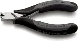 Кусачки торцеві для електроніки KNIPEX 64 12 115 ESD купити