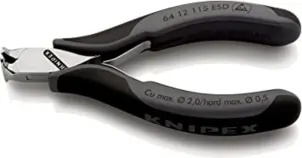 Кусачки торцеві для електроніки KNIPEX 64 12 115 ESD №1