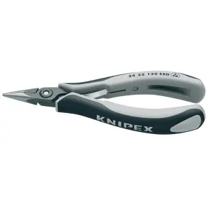 Прецизійні плоскогубці захватні для електроніки KNIPEX 34 22 130 ESD №1