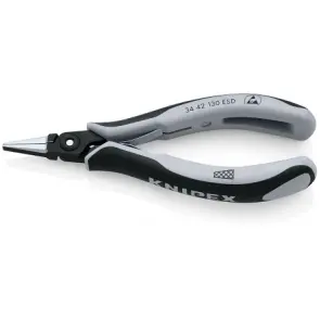 Прецизійні плоскогубці захватні для електроніки KNIPEX 34 42 130 ESD №1