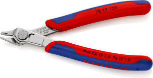 Кусачки Electronic Super Knips, діаметр 1,6мм, 125мм KNIPEX 78 13 125, нержавійка №2