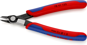 Кусачки Electronic Super Knips, діаметр 1,0мм, 125мм KNIPEX 78 41 125, фосфатовані №2