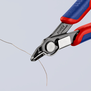 Кусачки Electronic Super Knips, діаметр 1,0мм, 125мм KNIPEX 78 41 125, фосфатовані №3