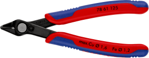 Кусачки Electronic Super Knips, діаметр 1,6мм, 125мм KNIPEX 78 61 125, фосфатовані №1
