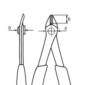 Кусачки Electronic Super Knips, діаметр 1,6мм, 125мм KNIPEX 78 71 125, фосфатовані №3