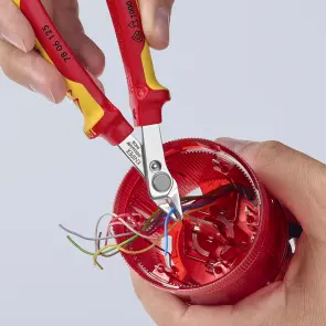 Кусачки Electronic Super Knips, діаметр 1,6мм, 125мм VDE KNIPEX 78 06 125, полированные №2
