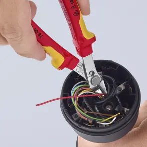 Кусачки Electronic Super Knips, діаметр 1,6мм, 125мм VDE KNIPEX 78 06 125, полированные №3