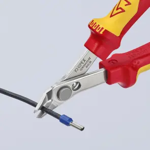 Кусачки Electronic Super Knips, діаметр 1,6мм, 125мм VDE KNIPEX 78 06 125, полированные №4
