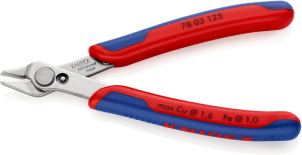 Кусачки Electronic Super Knips, діаметр 1,6мм, 125мм KNIPEX 78 03 125, нержавійка №2