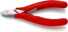 Кусачки боковые (бокорезы) для электроники, диаметр 1,6 мм KNIPEX 77 11 115, хромированные