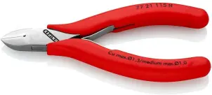 Кусачки бокові (бокорізи) для електроніки, діаметр 1,3мм, 115мм KNIPEX 77 21 115 N, хромовані №1